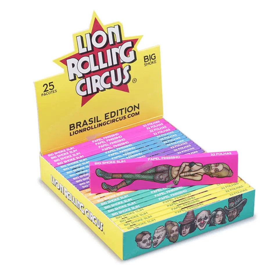 Seda Lion Rolling Circus Brasil Edition King Size (Display com 25)